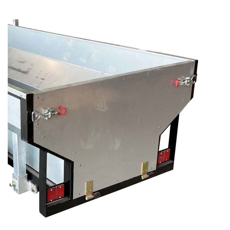 Remorque benne galvanisée 1000 kg avec grue – MW-Tools AHR1000GK – Image 9