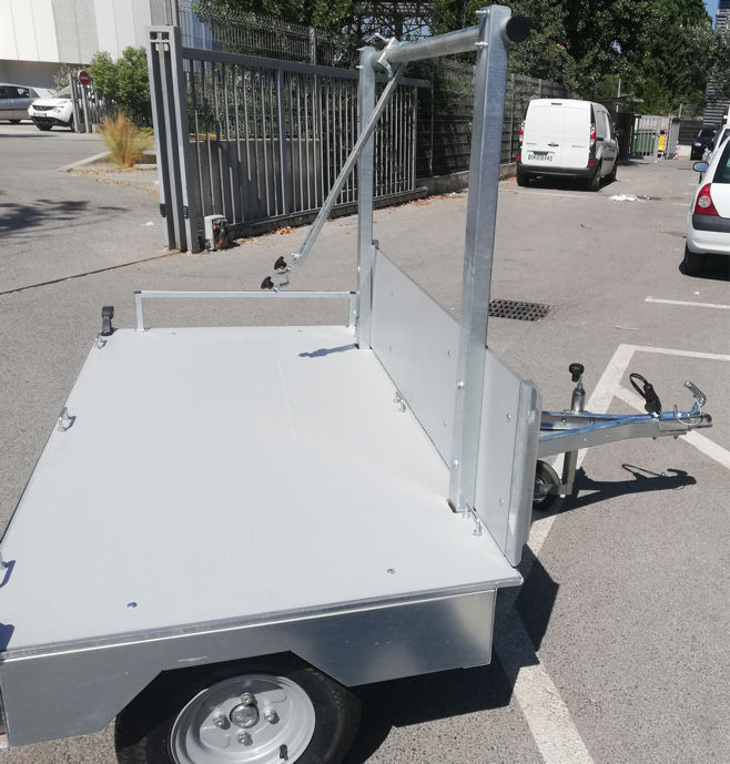 Remorque transversale GOT pour scooters MP3 et vélos – 500 kg – Image 5