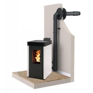 PACK : Poêle à granules étanche INTERSTOVES Marina 8 kW