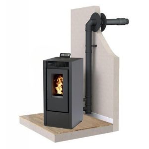 PACK Poêle à granules étanche INTERSTOVES Marina 11 kW
