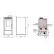 PACK : Poêle à granules étanche INTERSTOVES Marina 14 kW – Image 5