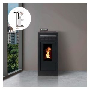 PACK Poêle à granules étanche INTERSTOVES Marina Concentrique 13 kW