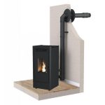 Poêle à granulés étanche FIREMATIC BR12 10.3 kW + Kit ventouse Dinak
