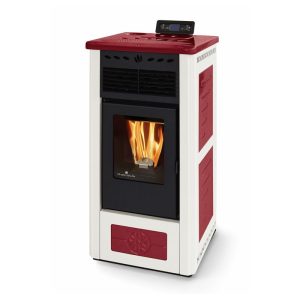 Poêle à granules en céramique - ORIGINE PHEBO Febe Bicolore 5S-XL 7.5 kW