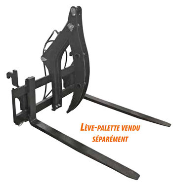 Pince à grumes pour chargeur frontal – 2000 kg, attelage ISO FEM 2 – Image 6