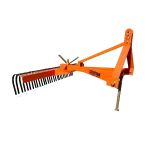 Râteau andaineur LIDERFARM 1m20 sur attelage 3 points (tracteurs 10-30 CV)