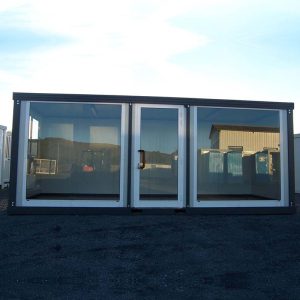 Bungalow de chantier renforcé 6 m – série V1 (609 x 242 cm)