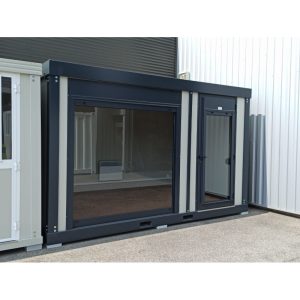 Bungalow de chantier renforcé 4 m – série V2 (409 x 242 cm)