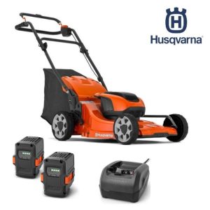 Tondeuse à batterie Husqvarna LC142iS + 2 batteries