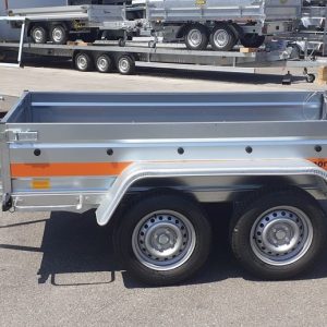 Remorque bagagère Boro BO 723 – 2 essieux, 500 / 750 kg (233 x 132 cm)