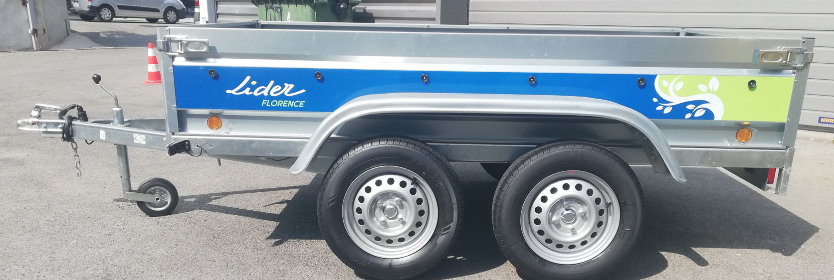 Remorque Lider Robust 39394 2 essieux NF – 500/750 kg – Image 4