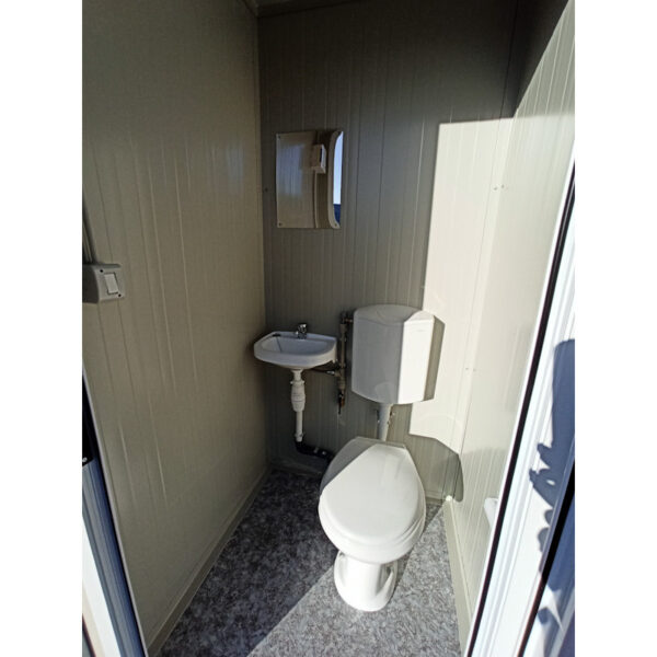 Bloc sanitaire S1 neuf – WC et lave-mains (256 x 118 x 118 cm) – Image 7