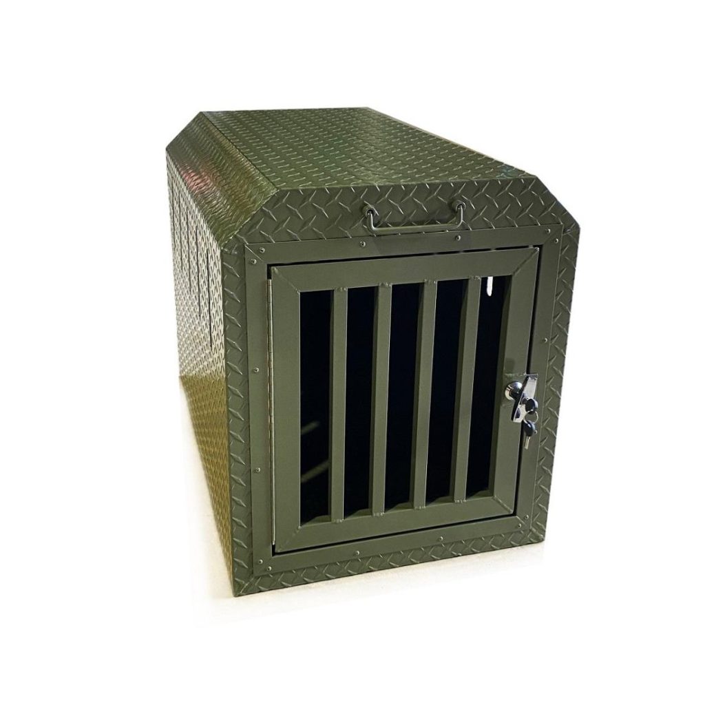 Coffre de transport aluminium 1 chien – 550 x 850 x 650 mm