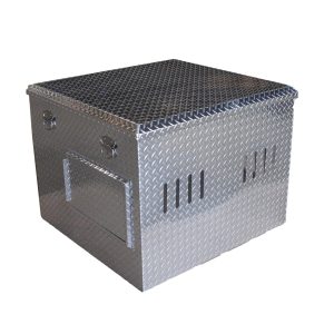 Coffre de transport aluminium 2 chiens avec réservoir – 1000 x 930 x 760 mm