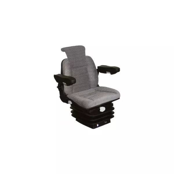 Siège de tracteur version Luxe velours gris (universel)